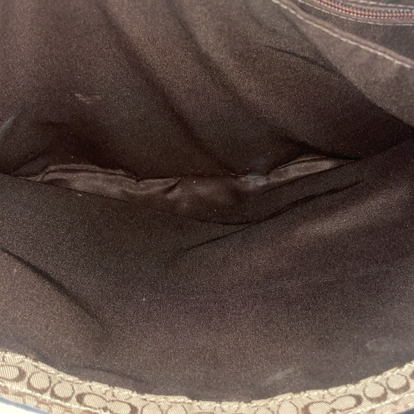 Coach F77004 Khaki Signature Messenger Crossbody Briefcase Laptop Bag - Picture 8 of 9